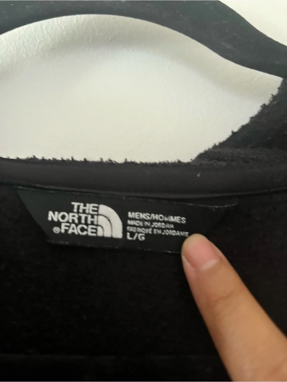 The North Face Black Full Zip Hoodie Jacket Mens Large Fleece Outdoors Hiking